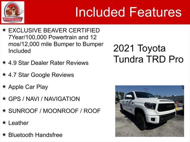 used 2021 Toyota Tundra car, priced at $50,400