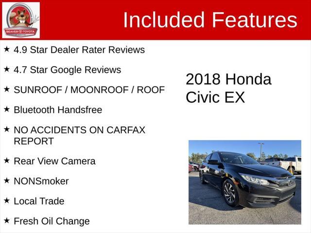 used 2018 Honda Civic car, priced at $13,000