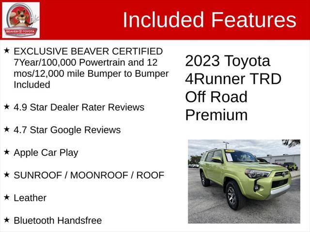 used 2023 Toyota 4Runner car, priced at $49,500