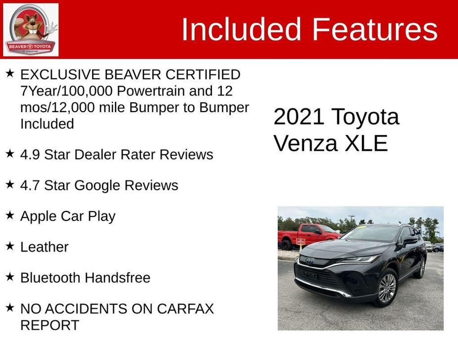 used 2021 Toyota Venza car, priced at $32,000