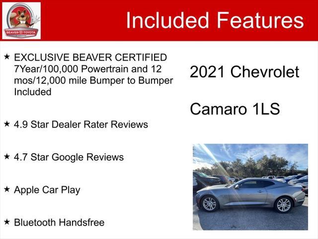 used 2021 Chevrolet Camaro car, priced at $23,900