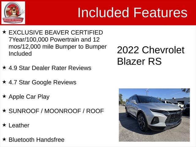 used 2022 Chevrolet Blazer car, priced at $24,700