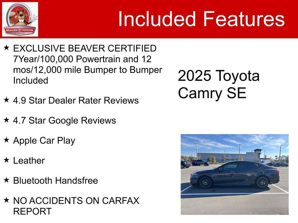 used 2025 Toyota Camry car, priced at $26,000