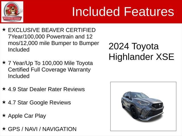 used 2024 Toyota Highlander car, priced at $50,500