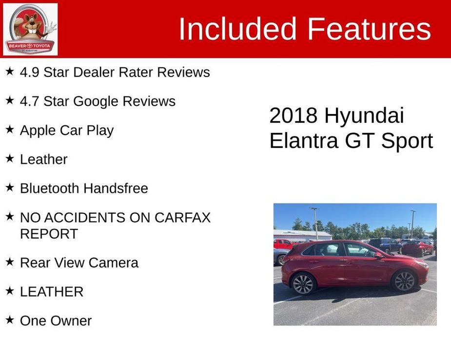 used 2018 Hyundai Elantra GT car, priced at $17,988