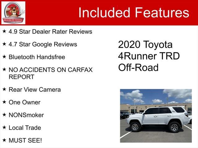 used 2020 Toyota 4Runner car, priced at $34,500