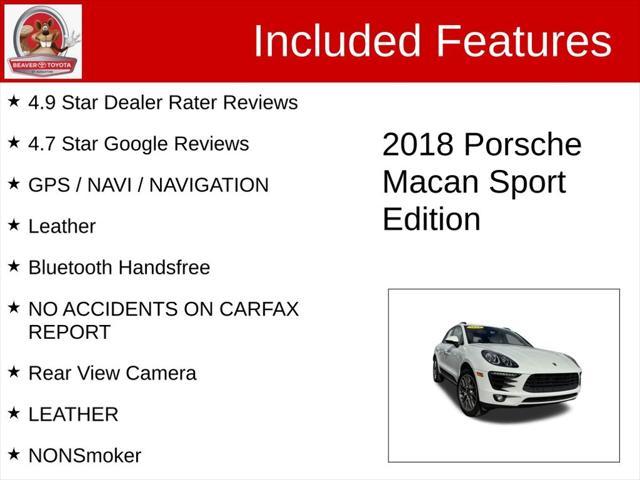 used 2018 Porsche Macan car, priced at $23,400
