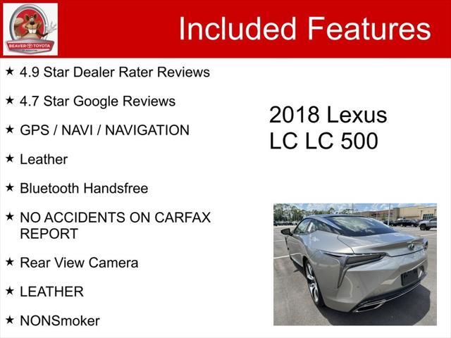 used 2018 Lexus LC 500 car, priced at $67,600