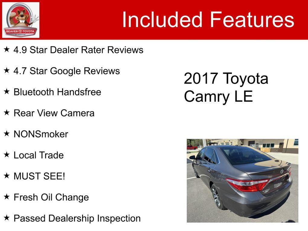 used 2017 Toyota Camry car, priced at $10,800