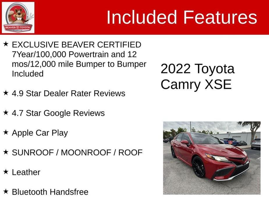 used 2022 Toyota Camry car, priced at $31,700