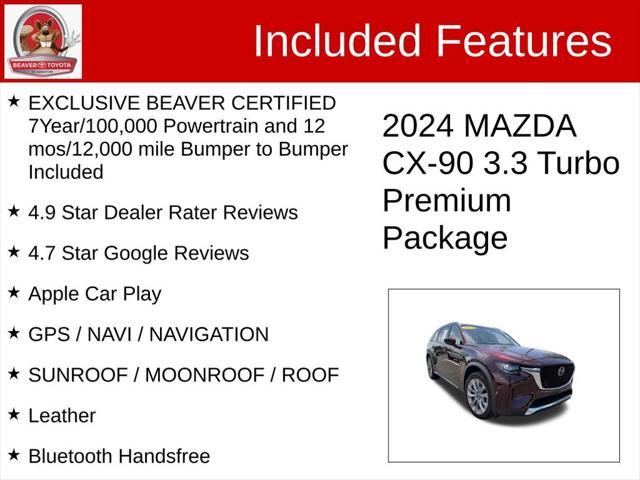 used 2024 Mazda CX-90 car, priced at $35,500
