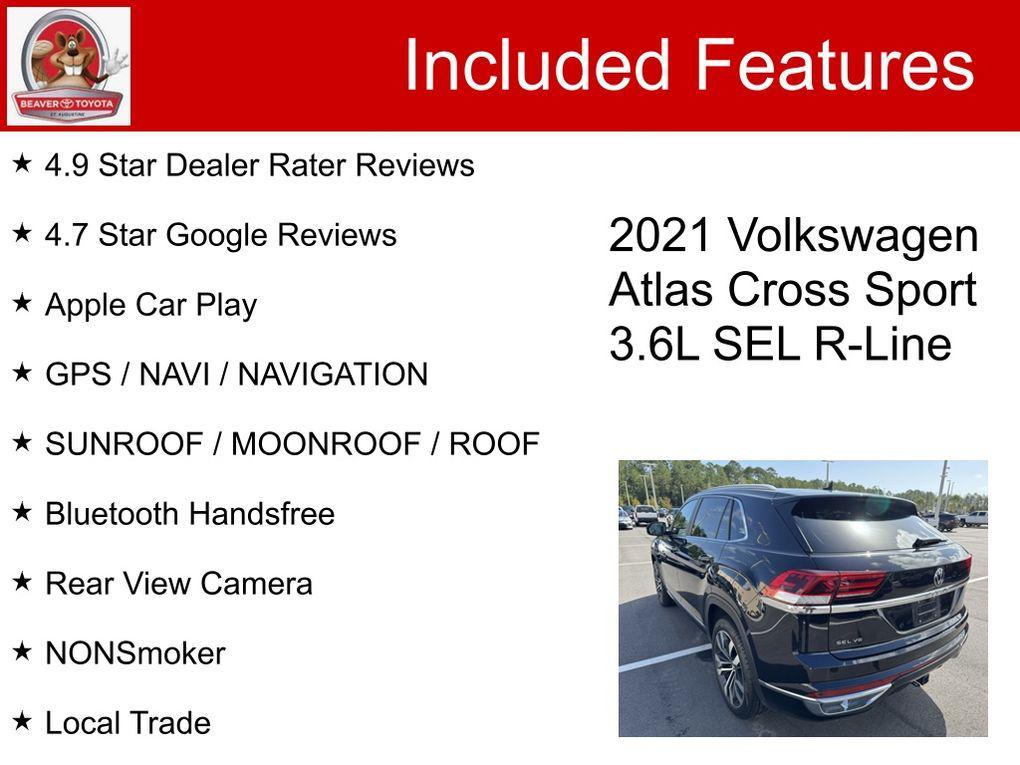 used 2021 Volkswagen Atlas Cross Sport car, priced at $23,700