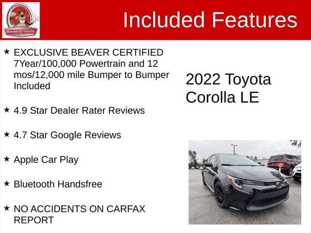 used 2022 Toyota Corolla car, priced at $19,900