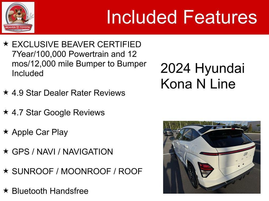 used 2024 Hyundai Kona car, priced at $26,400