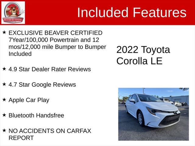 used 2022 Toyota Corolla car, priced at $17,805