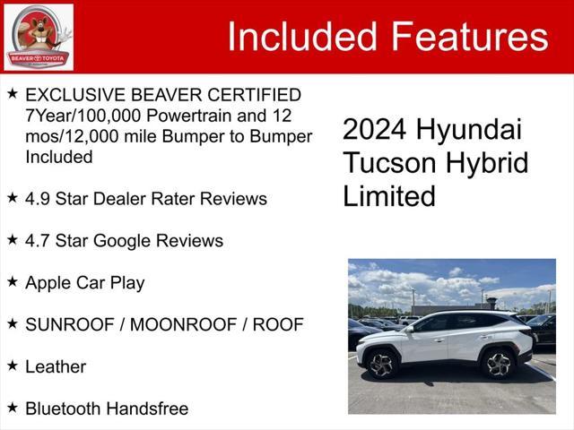 used 2024 Hyundai TUCSON Hybrid car, priced at $34,600