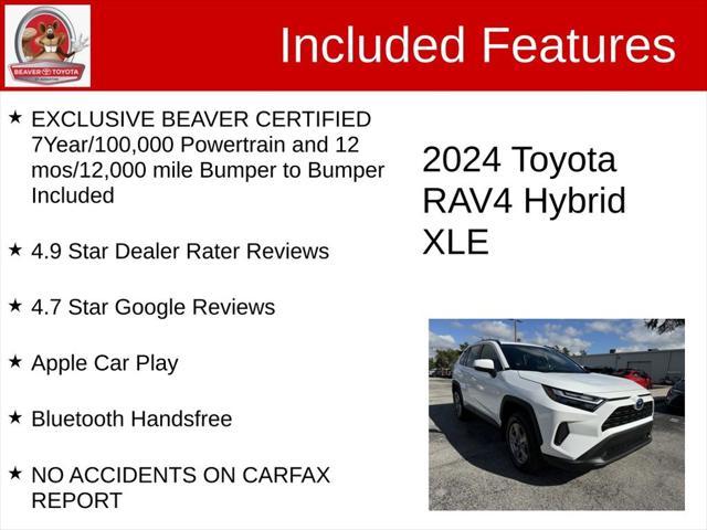 used 2024 Toyota RAV4 Hybrid car, priced at $33,500