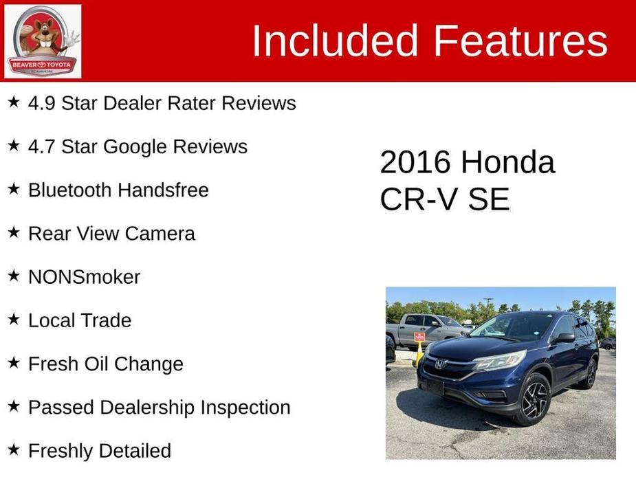used 2016 Honda CR-V car, priced at $16,988
