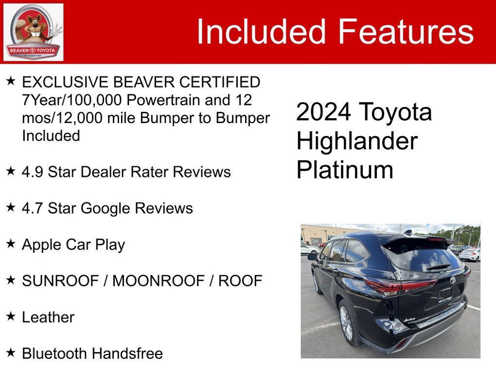 used 2024 Toyota Highlander car, priced at $50,100