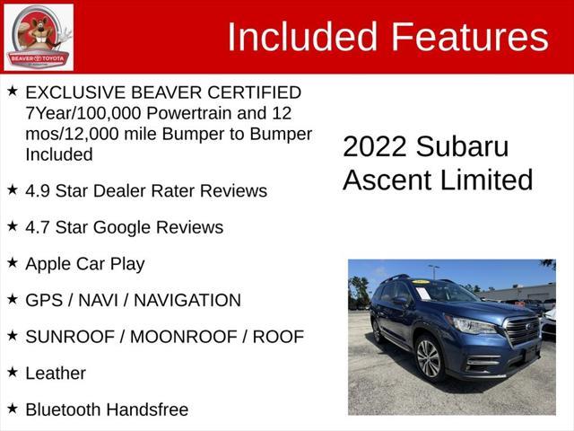 used 2022 Subaru Ascent car, priced at $32,000