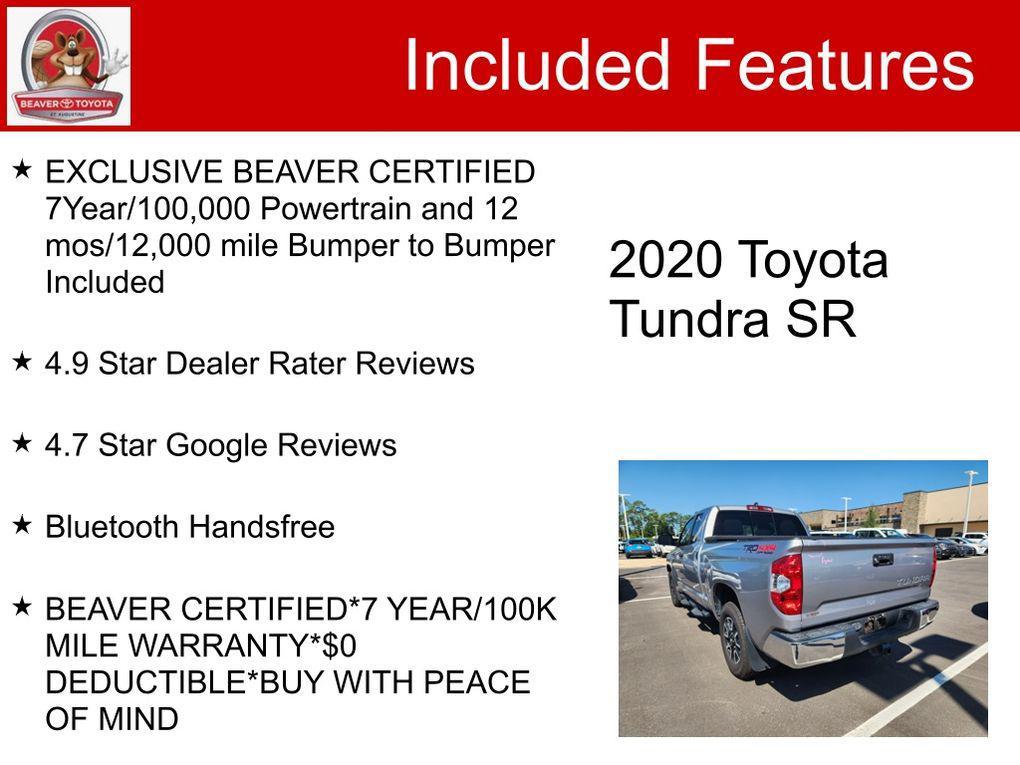 used 2020 Toyota Tundra car, priced at $35,700