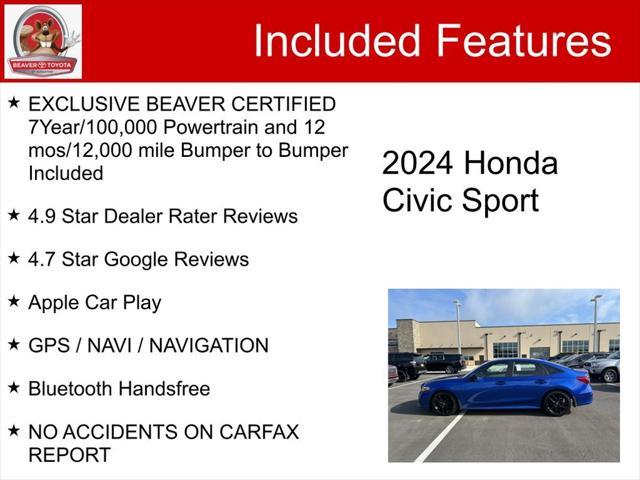 used 2024 Honda Civic car, priced at $25,900