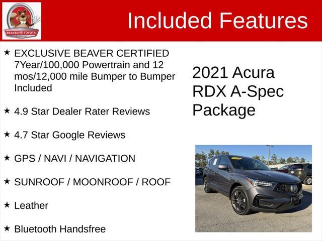 used 2021 Acura RDX car, priced at $35,300