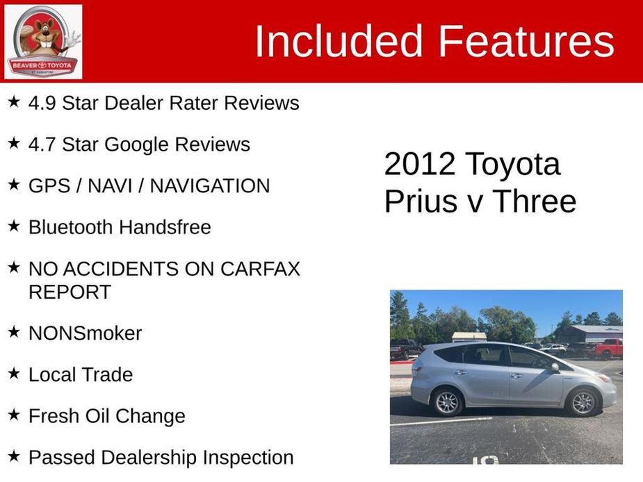 used 2012 Toyota Prius v car, priced at $8,250