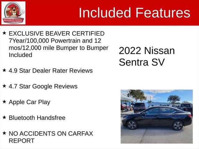 used 2022 Nissan Sentra car, priced at $16,500