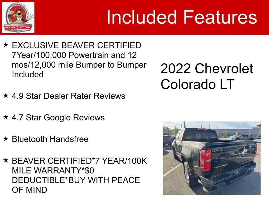 used 2022 Chevrolet Colorado car, priced at $30,600