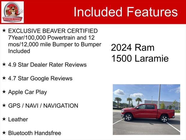 used 2024 Ram 1500 car, priced at $41,100