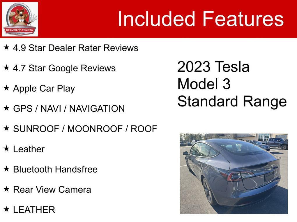used 2023 Tesla Model 3 car, priced at $26,400