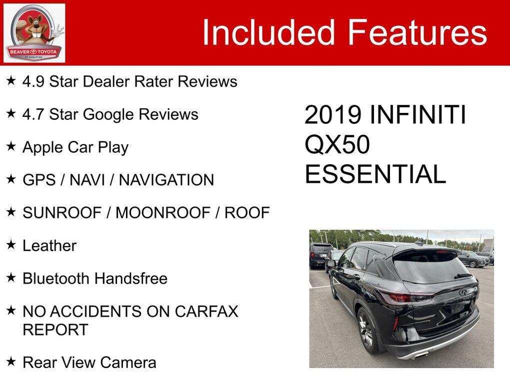 used 2019 INFINITI QX50 car, priced at $14,500