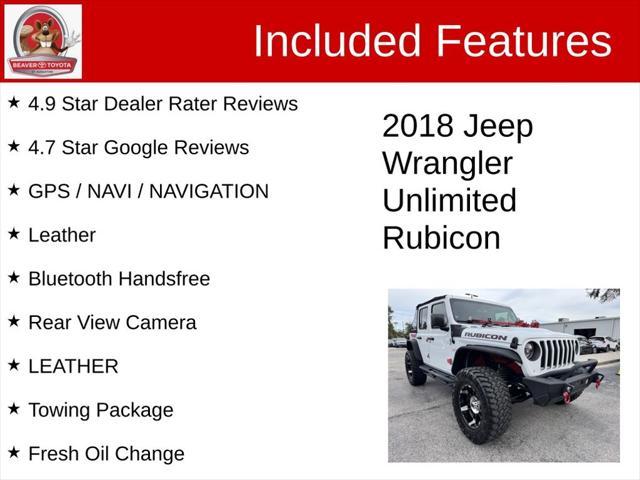 used 2018 Jeep Wrangler Unlimited car, priced at $31,600