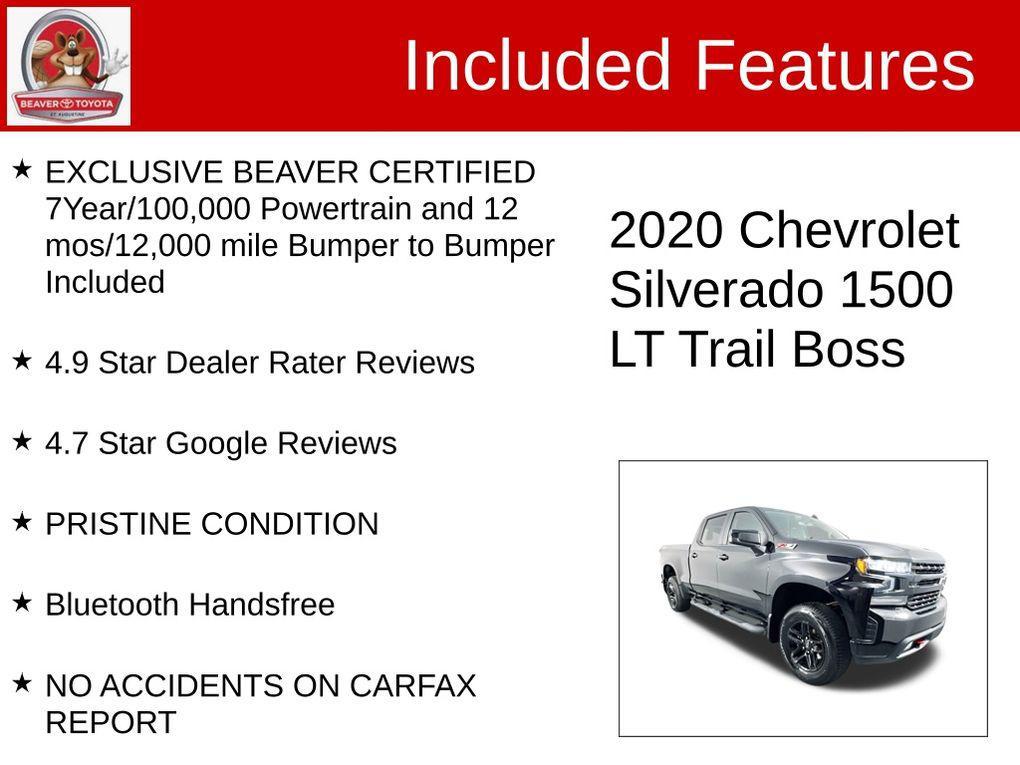 used 2020 Chevrolet Silverado 1500 car, priced at $40,600
