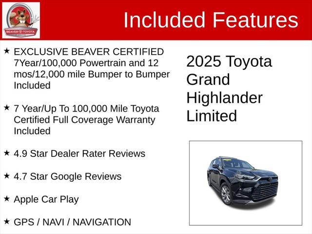 used 2025 Toyota Grand Highlander car, priced at $57,100