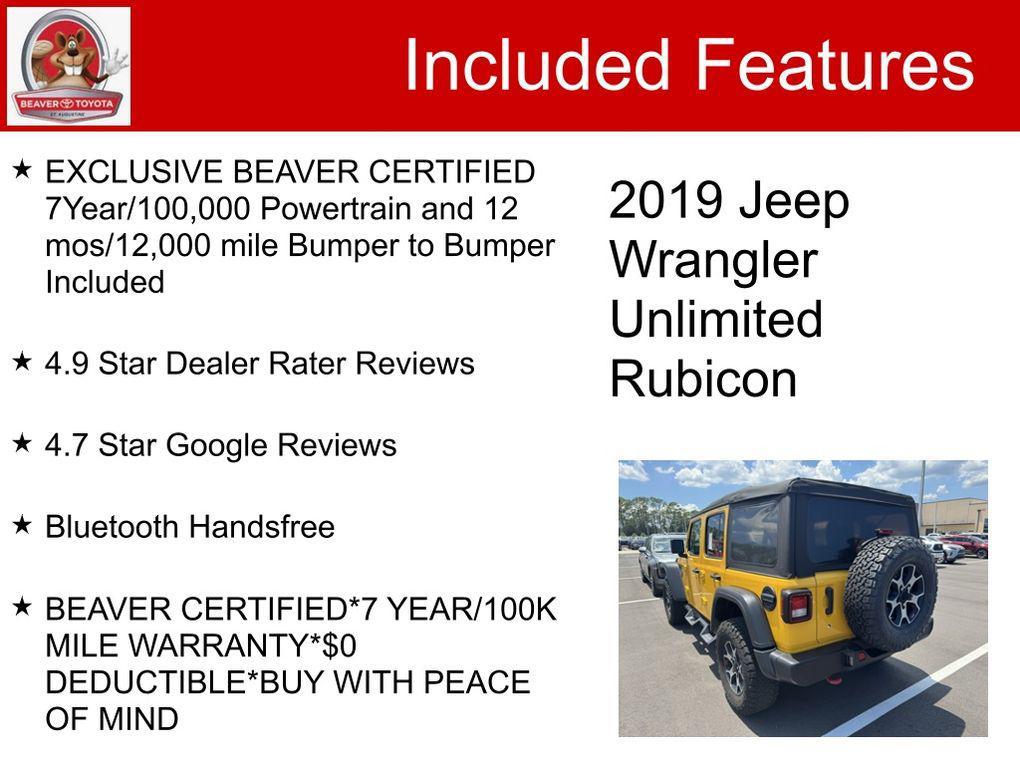 used 2019 Jeep Wrangler Unlimited car, priced at $33,900