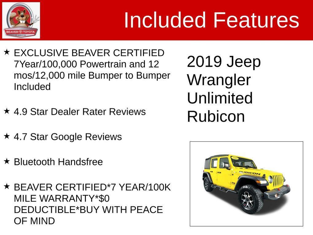 used 2019 Jeep Wrangler Unlimited car, priced at $30,500