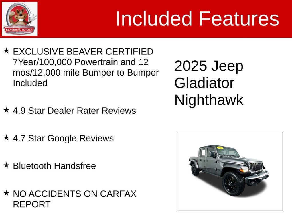 used 2025 Jeep Gladiator car, priced at $37,900