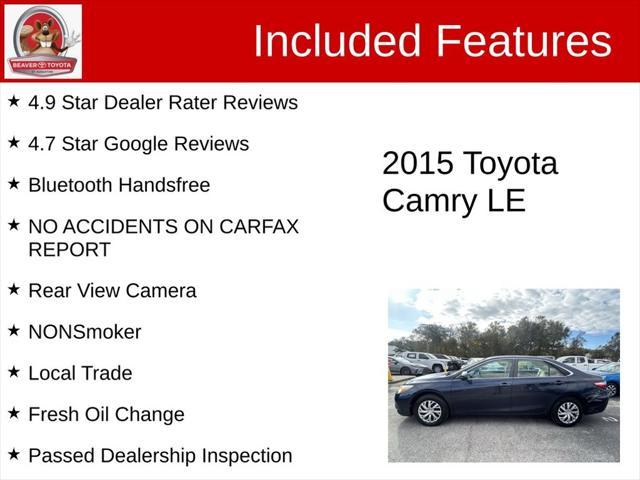 used 2015 Toyota Camry car, priced at $16,000