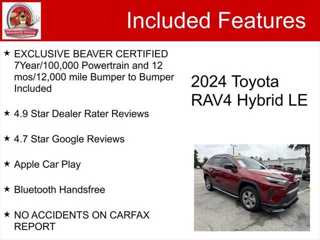 used 2024 Toyota RAV4 Hybrid car, priced at $34,000