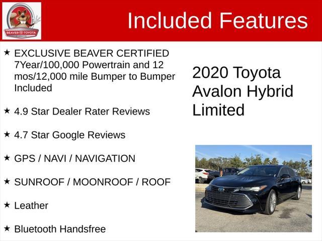 used 2020 Toyota Avalon Hybrid car, priced at $27,500