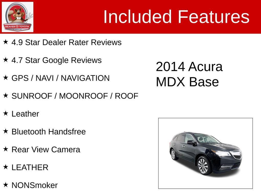 used 2014 Acura MDX car, priced at $11,000