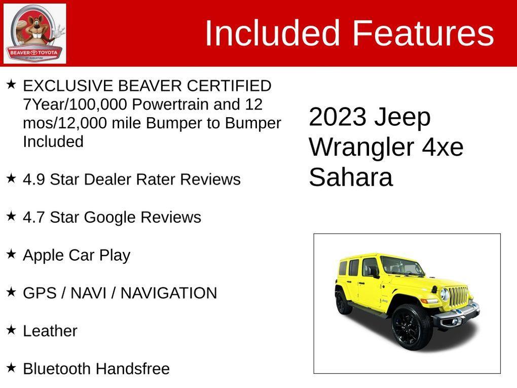 used 2023 Jeep Wrangler 4xe car, priced at $35,900