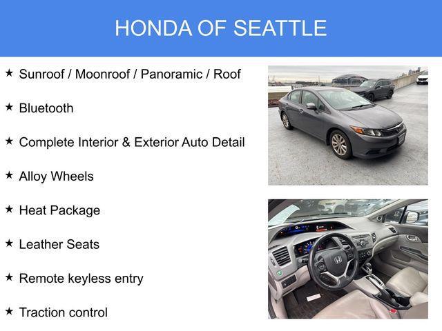 used 2012 Honda Civic car, priced at $13,392