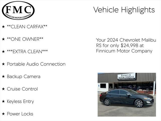 used 2024 Chevrolet Malibu car, priced at $24,998