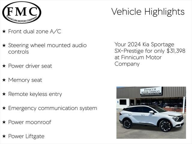 used 2024 Kia Sportage car, priced at $31,398