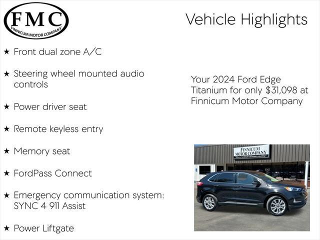 used 2024 Ford Edge car, priced at $30,998