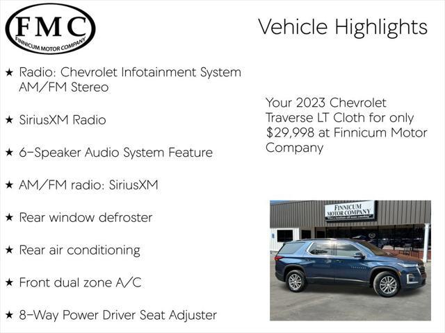 used 2023 Chevrolet Traverse car, priced at $29,998
