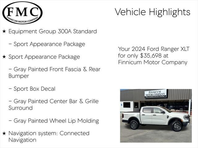 used 2024 Ford Ranger car, priced at $35,698